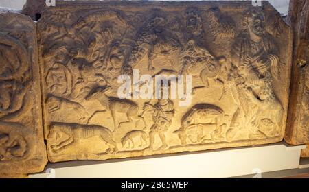 Saint Andrews Sarcophagus - a Pictish monument thought to date from around 760 ad Stock Photo