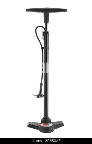 Bicycle pump isolated on white background. Stock Photo
