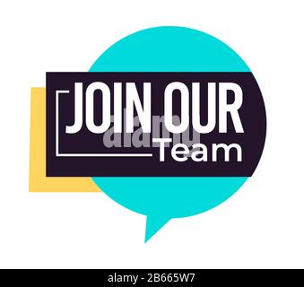 Job offer, join our team isolated icon, hiring Stock Vector