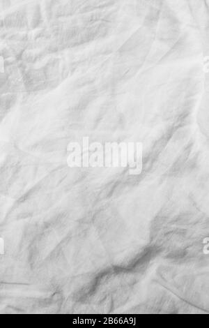 Wrinkled natural textile textured background. Stock Photo