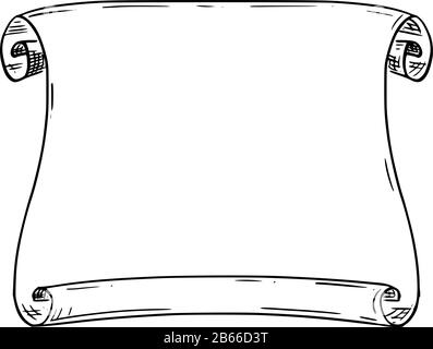 Empty scroll Black and White Stock Photos & Images - Alamy
