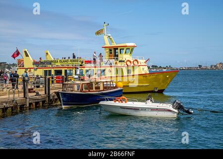 Brownsea Island Ferry Stock Photo