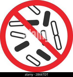 Coronavirus. Chinese coronavirus outbreak. Stop coronavirus. Coronavirus wuhan sars illness. Antibacterial sign set. Bacteria kill symbol. Control Stock Vector