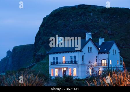 Downhill and Mussenden Temple on the coast of County Londonderry, Northern Ireland Stock Photo