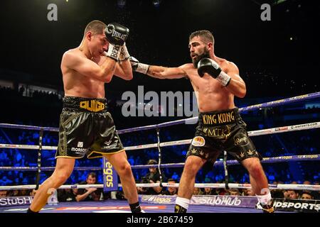 Scott Quigg v Jono Carroll Manchester Arena March 7th 2020 Stock Photo