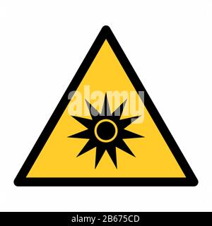 Optical Radiation Sign Stock Vector