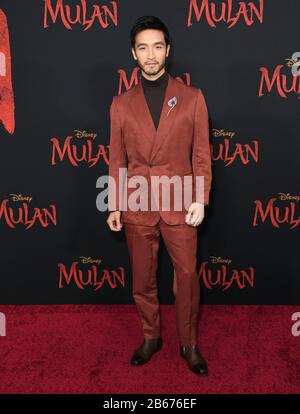 09 March 2020 - Hollywood, California - Yoson An. Disney's 'Mulan' Los Angeles Premiere at Dolby Theater. Photo Credit: Birdie Thompson/AdMedia /MediaPunch Stock Photo