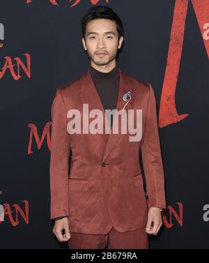 Yoson An arrives at the Disney’s MULAN World Premiere held at the Dolby ...