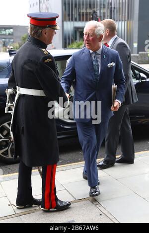 The Prince of Wales attends the WaterAid charity's Water and Climate event in London. PA Photo. Picture date: Tuesday March 10, 2020. The Prince of Wales was joined by government representatives, community members and business leaders from across the world at the event to address the impacts of climate change on access to drinking water. See PA story ROYAL Charles. Photo credit should read: Tim P Whitby/PA Wire Stock Photo