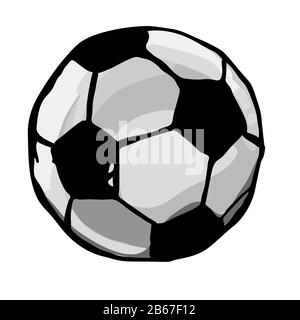 Soccer ball icon isolated on white background. Soccer ball pictogram of a football. Football symbol. Decoration for prints for clothes, posters.Vector Stock Vector