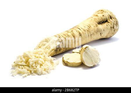 horseradish isolated on white background Stock Photo