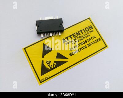 Electrostatic sensitive devices marking label and electronics PCB with ...