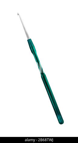 Crochet hook isolated on white background. Crochet needles. Stock Photo