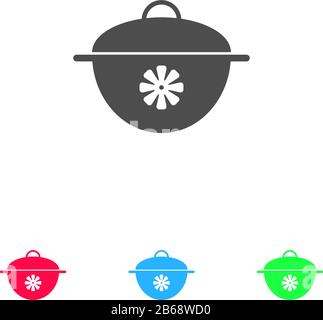 Pan icon flat. Color pictogram on white background. Vector illustration symbol and bonus icons Stock Vector