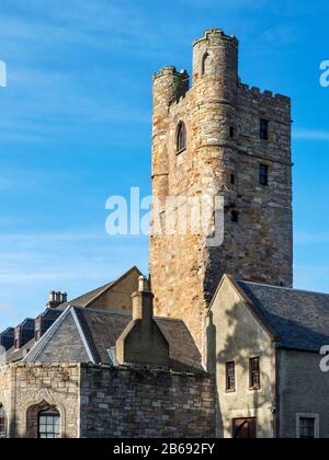 Lundin Tower a Category B listed bulding at Lundin Links near Leven Fife Scotland Stock Photo