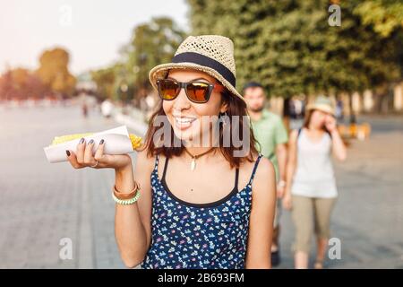 Concept of tasty food with boiled young potatoes, top view Stock Photo ...