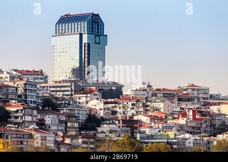 11 SEPTEMBER 2017, TURKEY, ISTANBUL: The Suzer Plaza (Gokkafes) luxury hotel in Istanbul Stock Photo