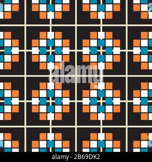 Seamless ornament pattern vector tile for multipurpose use in design Stock Vector