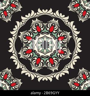 Seamless ornament pattern vector tile for multipurpose use in design Stock Vector