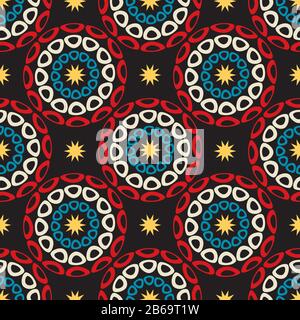 Seamless ornament pattern vector tile for multipurpose use in design Stock Vector