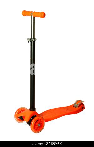 Children's scooter isolated on white Stock Photo