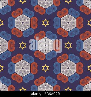 Seamless ornament pattern vector tile for multipurpose use in design Stock Vector