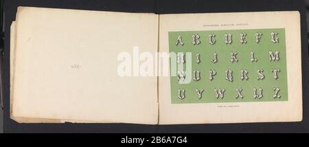 Alphabet in Roman; Figured Roman capital. The print is part of an al ...