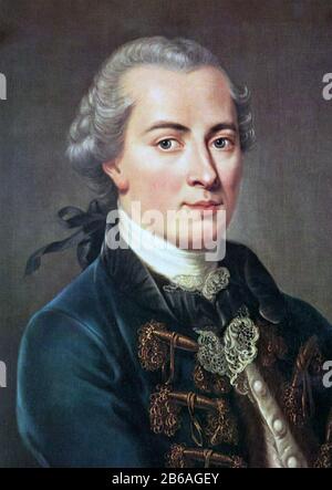 IMMANUEL KANT (1724-1804) Prussian German philosopher Stock Photo
