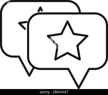 Seo chat icon. Outline seo chat vector icon for web design isolated on white background Stock Vector
