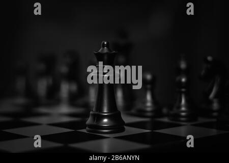 Chess. Game.Strategy. Decision Stock Photo