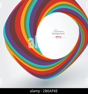 Abstract technology background with rainbow element Stock Vector