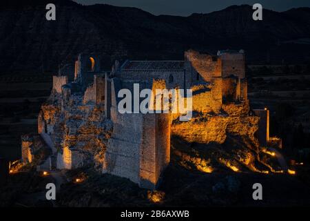 Castle at night Stock Photo
