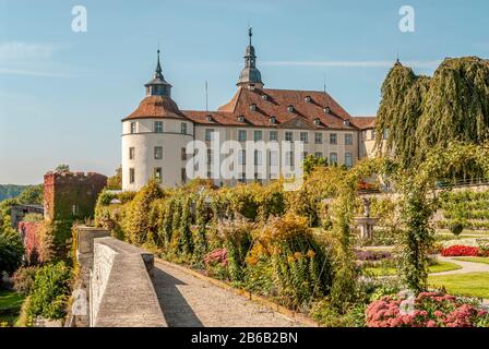 Castle Langenburg in Baden Wuertemberg, Southern Germany Stock Photo