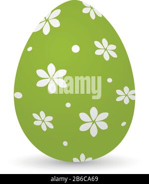 Isolated decorated easter eggs Stock Vector