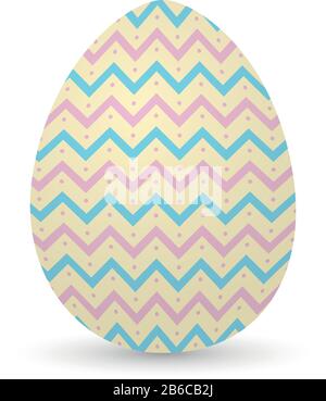 Isolated decorated easter eggs Stock Vector