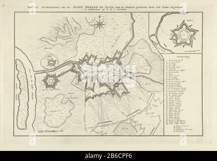 Siege of Bergen op Zoom, 1747 New Signing off the Stadt Bergen op Zoom, as in Places-designed, by a French Engineer (title object) Map of the siege of Bergen op Zoom by the French July-september 1747. Top right bets with the Fort Lillo, including the legend 1-38 and A- D Manufacturer : printmaker: anonymous cartographer unknown (listed building) publisher: Reinier Ottens (I) and Joshua (listed property) Place manufacture: printmaker: Northern Netherlands cartographer: Bergen op Zoom Publisher: Amsterdam Date: 1747 Physical features: etching material: paper Technique: etching dimensions: plate Stock Photo