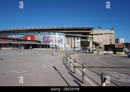 FC Barcelona's Camp Nou Stadium, Barcelona, Spain Stock Photo