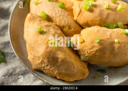 Homemade Cheesy Beef Cassava Empanadas Ready to Eat Stock Photo