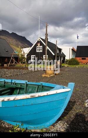 Fishing Museum, Port of Isafjordur, West Fjords Region, Iceland Stock Photo