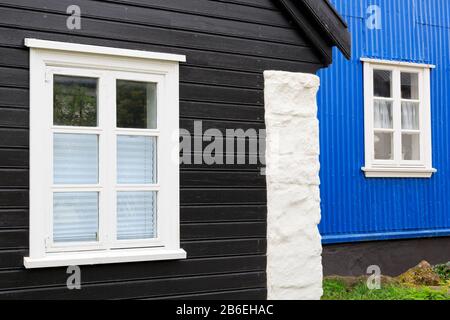 Colorful houses in Reykjavik, Iceland, Europe Stock Photo