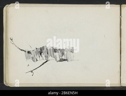 Boomstam Trunk Type of object: sketch-leaf Object number: RP-T-1997-63-17 (V) Description: Journal 17 verso from a sketch-27 bladen. Manufacturer :  draftsman: Johanna of the Chamber Date: 1883 - 1922 Physical features: pen in black material: paper ink Technique: pen Subject: trees (+ voice trunk) Stock Photo