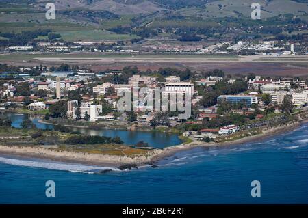 Aerial view of a city, Santa Barbara, California, USA Stock Photo