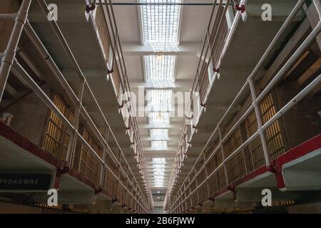Alcatraz Federal Penitentiary prison in San Francisco, California,USA Stock Photo