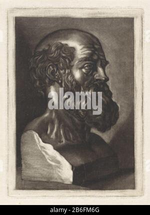 Bust of an Old Man with Beard Bust of an Old Man with Beard object type: picture Item number: RP-P-1910-1628 Inscriptions / Brands: collector's mark, verso, stamped: Lugt 2228 Manufacturer : printmaker: anonymous Date: 1650 - 1800 Physical features: mezzotint material: paper Technique : mezzotint dimensions: plate edge: h 170 mm × W 123 mm Subject: piece of sculpture, reproduction of a piece of sculpture Stock Photo