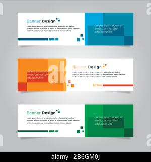 Minimalist banner template with geometric shape and shades. Stock Vector