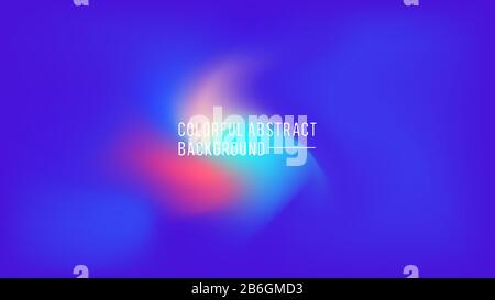 Abstract swirl gradient blue red yellow background. Stock Vector