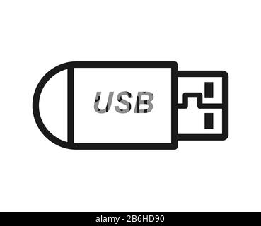 Usb flash drive drawing Cut Out Stock Images & Pictures - Page 2 - Alamy