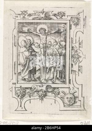 The Crucifixion The Crucifixion Object Type: picture Item number: RP-P-OB-8838 Manufacturer : printmaker: Virgil Solis Date: 1524 - 1562 Physical features: car material: paper Technique: engra (printing process)  Subject: the crucifixion of Christ: Christ's death on the cross; Calvary (Matthew 27: 45-58; Mark 15: 33-45; Luke 23: 44-52; John 19: 25-38) Stock Photo