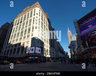 34th Street and 7th Avenue Stock Photo