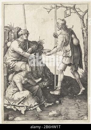 Medieval Man with Cloak and Staff Stock Photo - Alamy